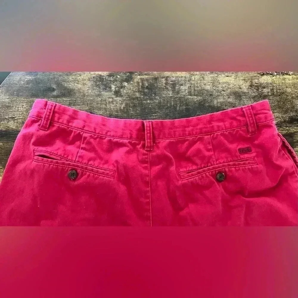 IZOD | men’s red flat front shorts. Size: 38​